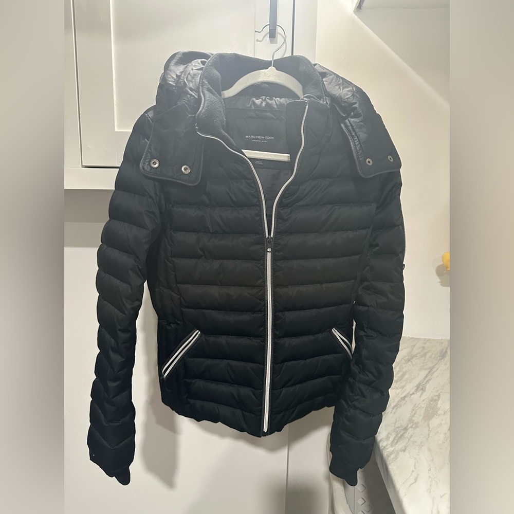 Marc New York Women's Quilted Black Puffer Coat